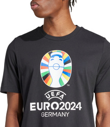 Koszulka męska adidas Euro24 czarna IT9291