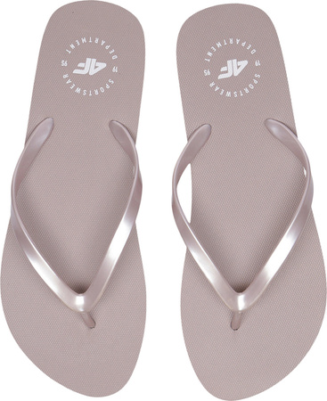 Klapki damskie 4F F064 beżowe 4FSS23FFLIF064 83S