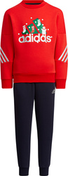 Dres dla dzieci adidas LK Holiday Set czerwono-granatowy H40344