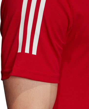 Koszulka męska adidas Condivo 20 Polo czerwono-biała ED9235