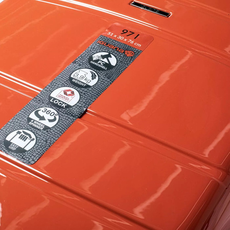 Walizka twarda turystyczna Iguana MURCIA II 97l wymiary 76 x 51 x 30 cm