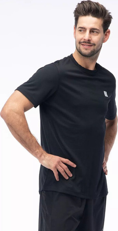 Męska koszulka szybkoschnąca Elbrus Daven czarna rozmiar S