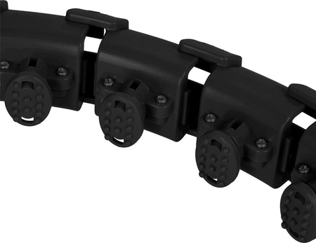 Hula hop z wypustkami i obciążnikiem One Fitness oha01 czarne