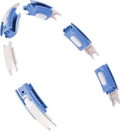 ZESTAW HULA HOP MAGNETYCZNY BLUE HHM15 Z LICZNIKIEM HMS PAS BR163 BLACK PLUS SIZE