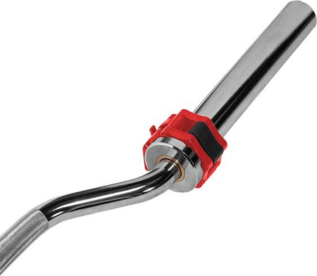 Gryf olimpijski łamany z zaciskami GOL320 230 CM lock jaw black