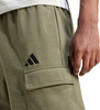 Spodenki męskie adidas Essentials Feel Cozy French Terry Cargo zielone JE6292