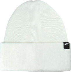 Czapka zimowa ciepła 4F U556 kremowa 4FWAW25ACAPU556 12S