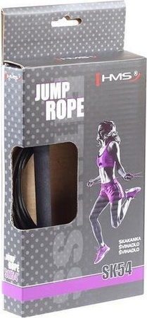 Skakanka do treningu szybkościowego HMS SK54 czarno-czerwona