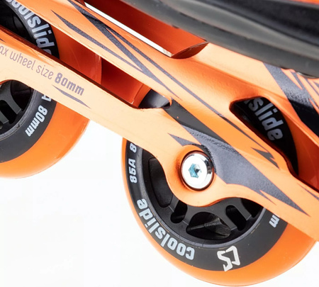 Męskie rolki fitness Coolslide LISBOA orange tiger/black rozmiar 46