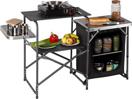 Szafka turystyczna kempingowa Nils Camp NC3040 składana czarna 140x79x48cm