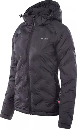 Damska kurtka z kapturem zimowa pikowana Elbrus Ally Wo'S czarna rozmiar M