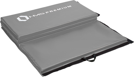 Materac gimnastyczny składany HMS Premium MGS01 2400x1200 mm szary