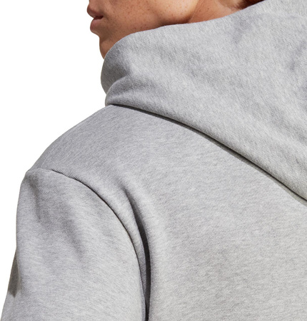 Bluza męska adidas Essentials French Terry Big Logo Hoodie szara IC9364