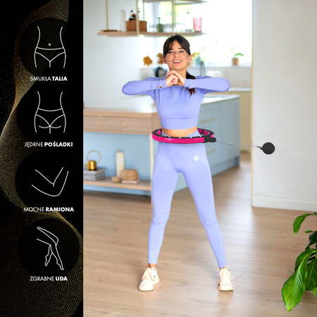 Zestaw hula hop magnetyczny z licznikiem HMS