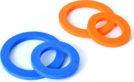 Gra zręcznościowa piankowa SMJ Foam Ring Toss wymiary podstawy 32 x 2 cm