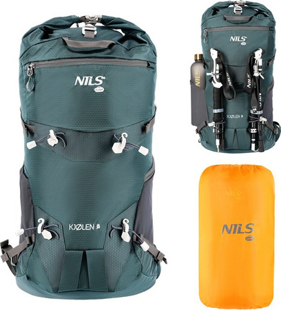 Plecak turystyczny trekkingowy górski zielony kjolen 40l Nils camp NC1938