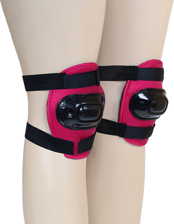 Zestaw ochraniaczy kolana łokcie nadgarstki na rolki, hulajnogę, deskorolkę Nils Extreme H108 rozmiar L ciemno-różowe