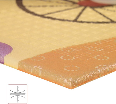 Mata dziecięca składana Nils Fun Forest rozmiar 190 x 150 cm