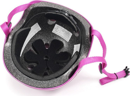 Kask rolki hulajnogę deskorolkę rowerowy dziecięcy SMJ sport F501 różowy
