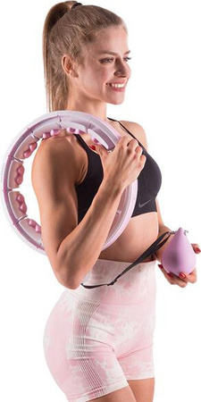 Zestaw hula hop z piłką grawitacyjną i licznikiem HMS hhw06 pas wyszczuplający br163