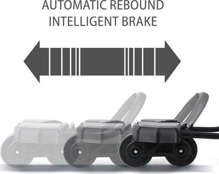 Automatyczne koło do ćwiczeń mięśni brzucha z podparciem kółko ABS KA10 czarne