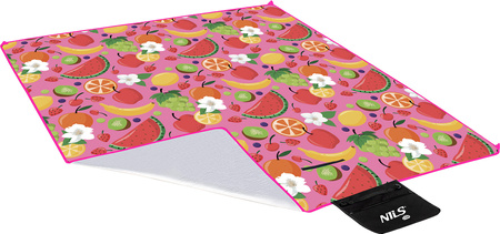 Koc piknikowy owoce 200x200 pe alu Nils camp nc2223