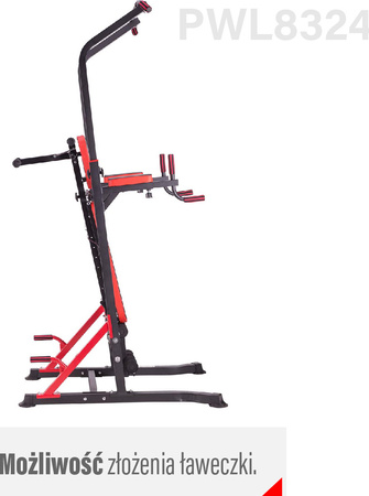 Poręcz wielofunkcyjna z ławeczką HMS PWL8324