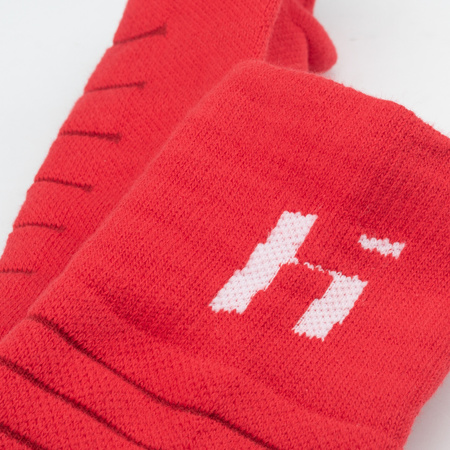 Getry piłkarskie Huari Lony Socks uniseks rozmiar 40-43 czerwone