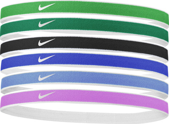 Opaska Swoosh Sport Headbands 6 Pk Tipped  fiery red/white/french blue rozmiar L