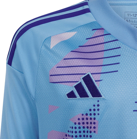 Bluza bramkarska dla dzieci adidas Tiro 24 Competition Long Sleeve Goalkeeper niebieska IN0434