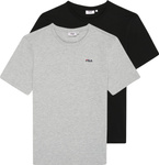 Koszulka męska Fila Brod 2 pak czarna, szara FAM0083 83227