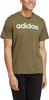 Koszulka męska adidas Essentials Single Jersey Linear Embroidered Logo Tee khaki IC9280