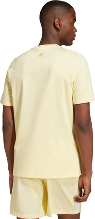 Koszulka męska adidas Essentials Single Jersey Big Logo Tee żółta IX0135
