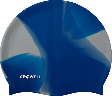 Czepek pływacki silikonowy Crowell Multi Flame niebiesko-szary kol.19