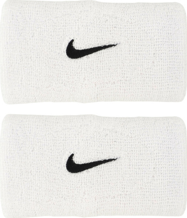 Frotki na rękę Nike Swoosh Wristbands 2 szt. białe N1012406101OS