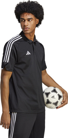 Koszulka męska adidas Tiro 23 League Polo czarna HS3578