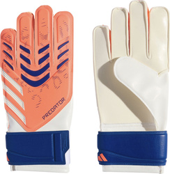 Rękawice bramkarskie dla dzieci adidas Predator Glove Training biało-pomarańczowe JN5361