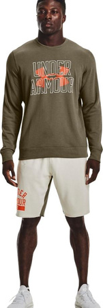 Bluza męska Under Armour UA Rival Terry Logo Crew zielona 1370391 361