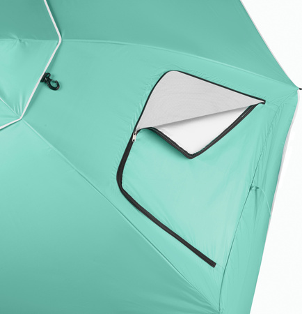 NC17114 PARASOL/PARAWAN PLAŻOWY 2W1 XXL 240 CM ZIELONY NILS