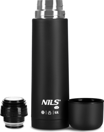Termos turystyczny ze stali nierdzewnej Nils Camp Nils Camp NC3803 czarny 500 ml
