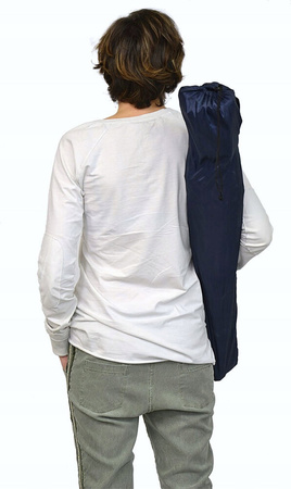 Krzesło turystyczne składane fotel kempingowy 50x50x80cm granatowe