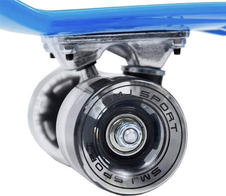 Deskorolka fiszka pennyboard plastkowa Smj niebieska BS-2206 PL