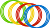 Obręcze treningowe SMJ Sport KT12-45RGBY 45cm 12 sztuk