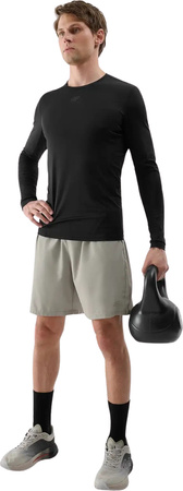 Koszulka męska Longsleeve 4F M372 czarna 4FWSS25TFLOM372 20S