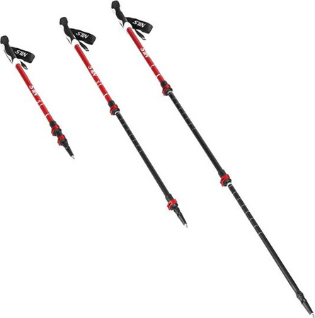 Kijki trekkingowe Nils Aluminiowe TK8601 regulowane 65-135cm