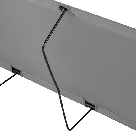 Łóżko polowe turystyczne składane Nils Camp NC3504 szare 190x60x20cm