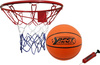 Obręcz do kosza 45cm z piłką i pompką Best sporting