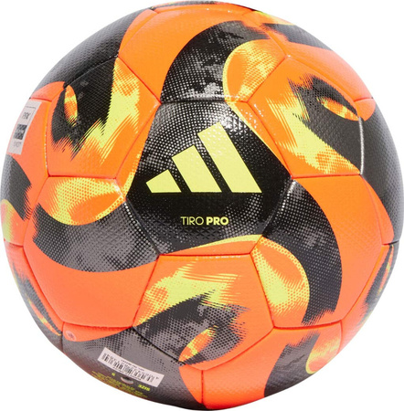 Piłka nożna adidas Tiro Pro Winter pomarańczowo-czarna IB2241