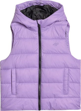 Kamizelka dla dziewczynki 4F F166 fioletowa 4FJWSS25TVJAF166 51S