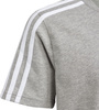 Koszulka dla dzieci adidas Essentials 3-Stripes Cotton Tee szara IB1669